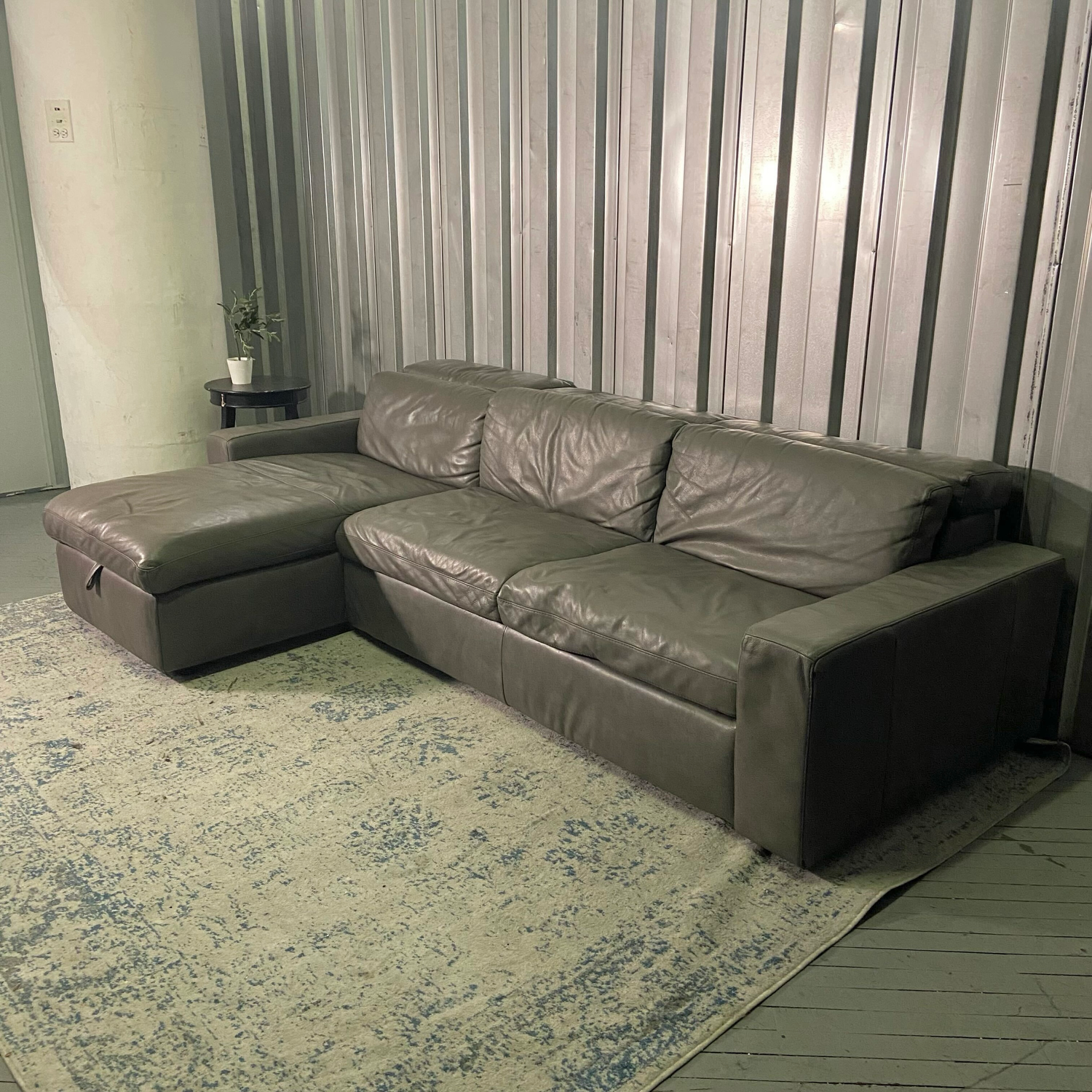 (Free Delivery) West Elm Urban Leather Sectional  Image #2 | Ivy Store