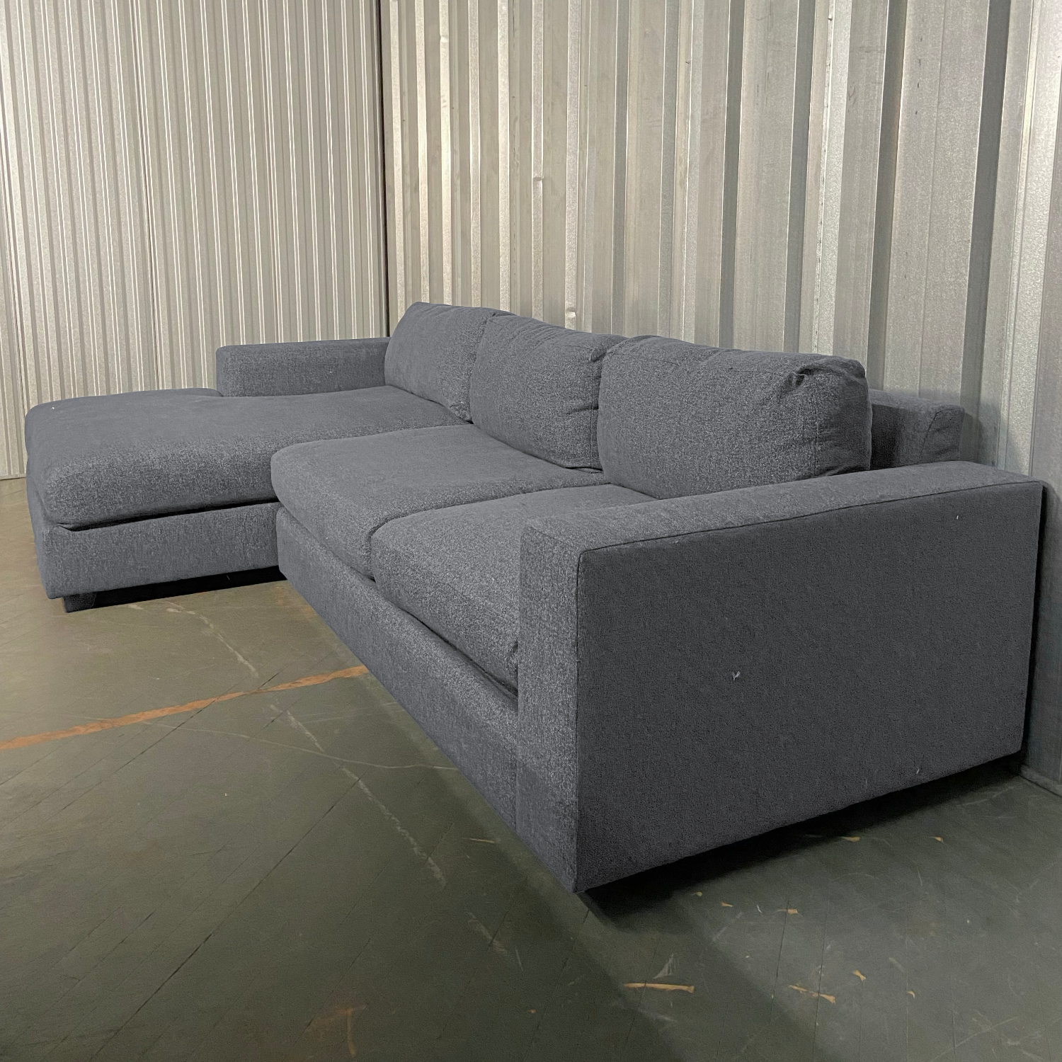 (Free Delivery) West Elm Urban Tweed Sectional Image #2 | Ivy Store