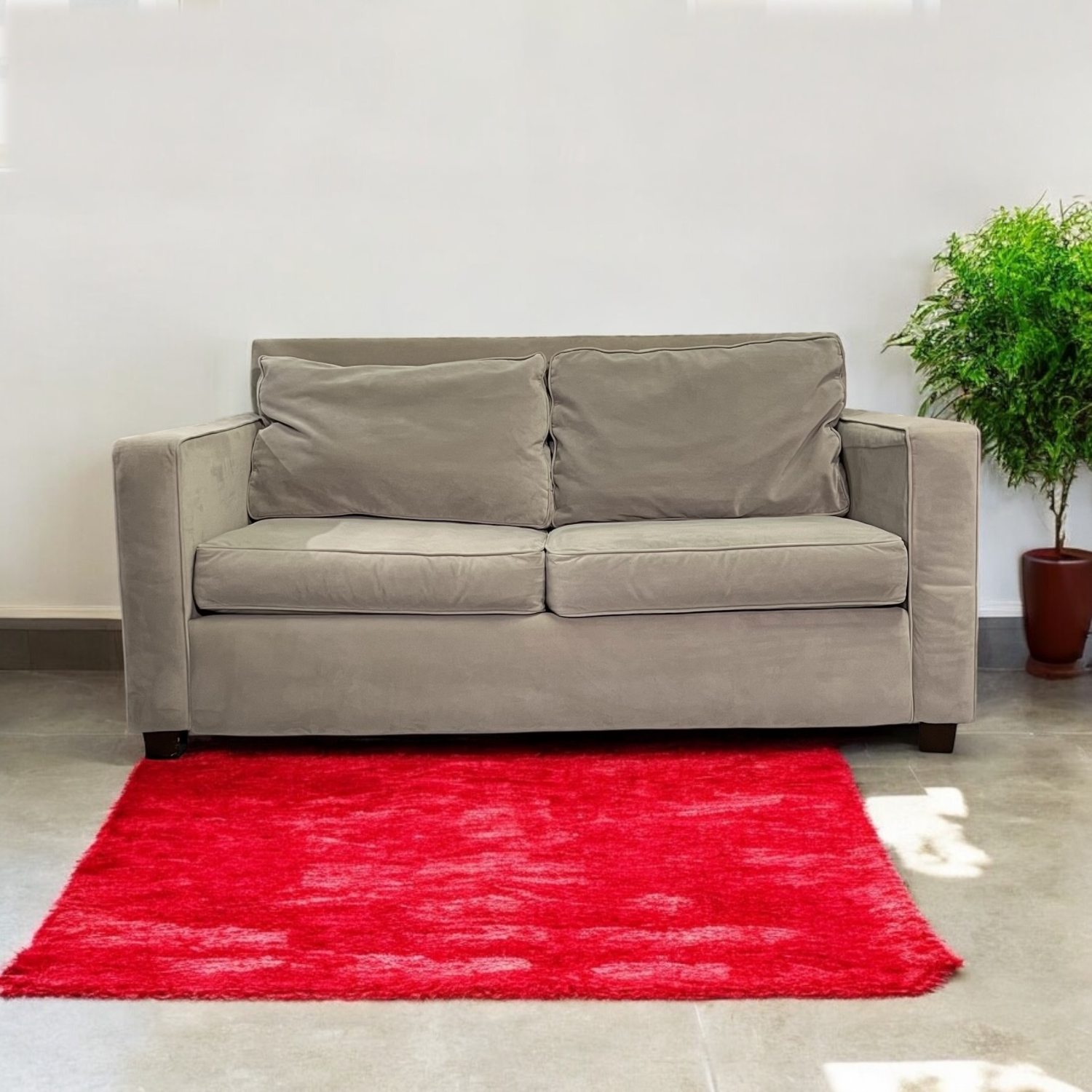 (Free Delivery) Henry Velvet Loveseat Image #1 | Ivy Store