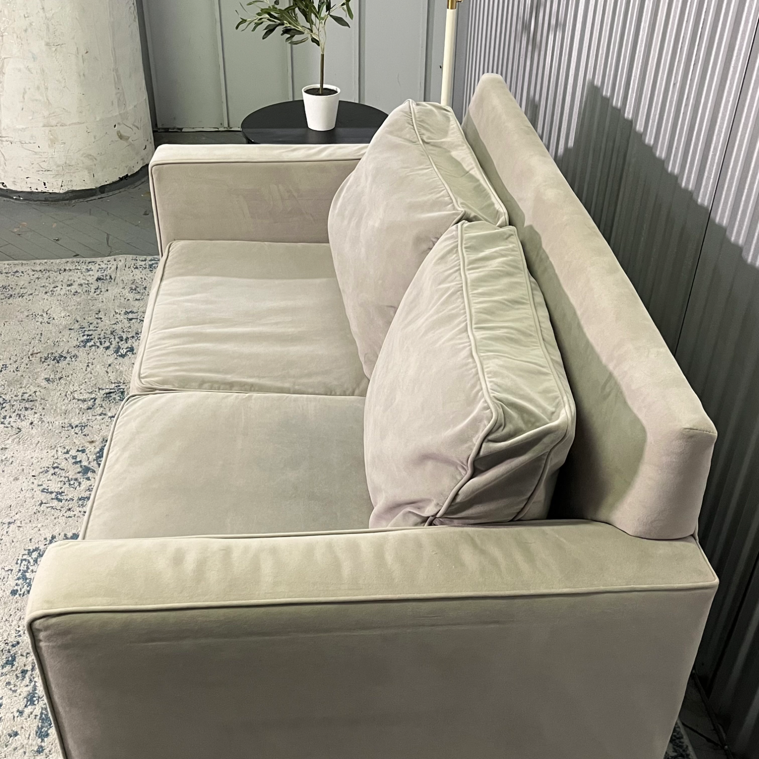 (Free Delivery) Gray Loveseat Image #2 | Ivy Store