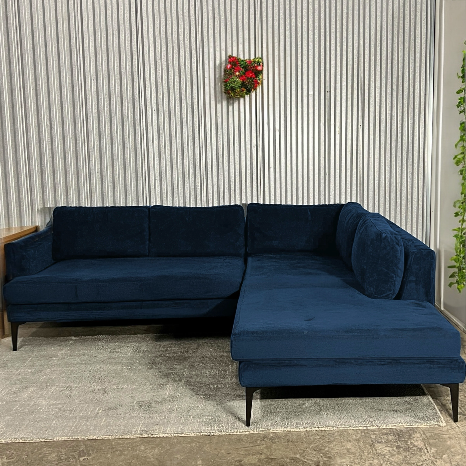 (Free Delivery) West Elm Andes Velvet Sectional image | Ivy Store