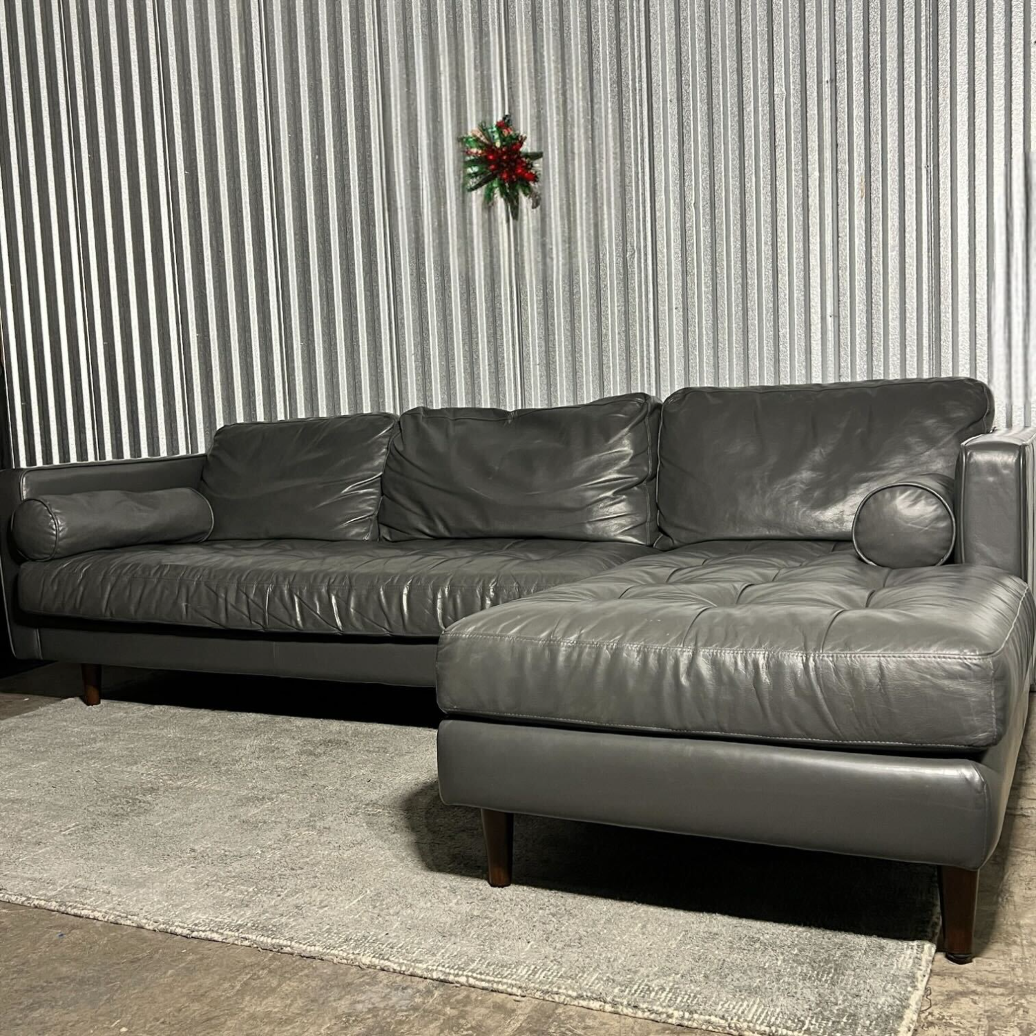 (Free Delivery) Article Sven Leather Sectional image | Ivy Store