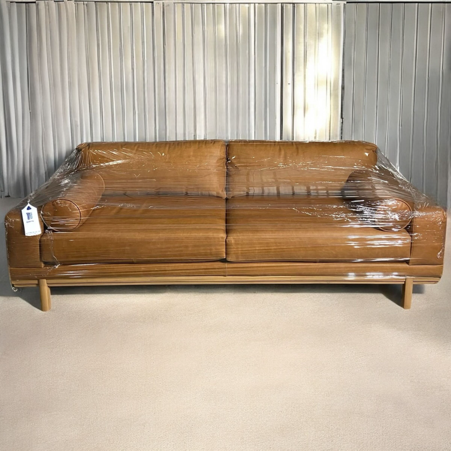 (Free Delivery) Brand New West Elm Dewitt Leather Couch Image #1 | Ivy Store