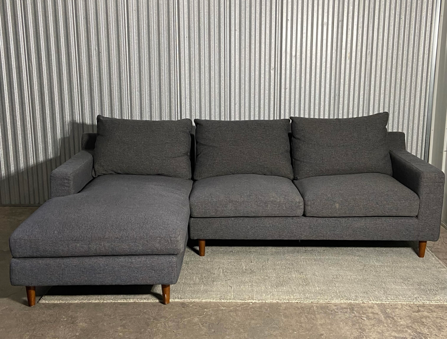 (Delivery Available) Structube modern Dark Gray Sectional Couch image | Ivy Store