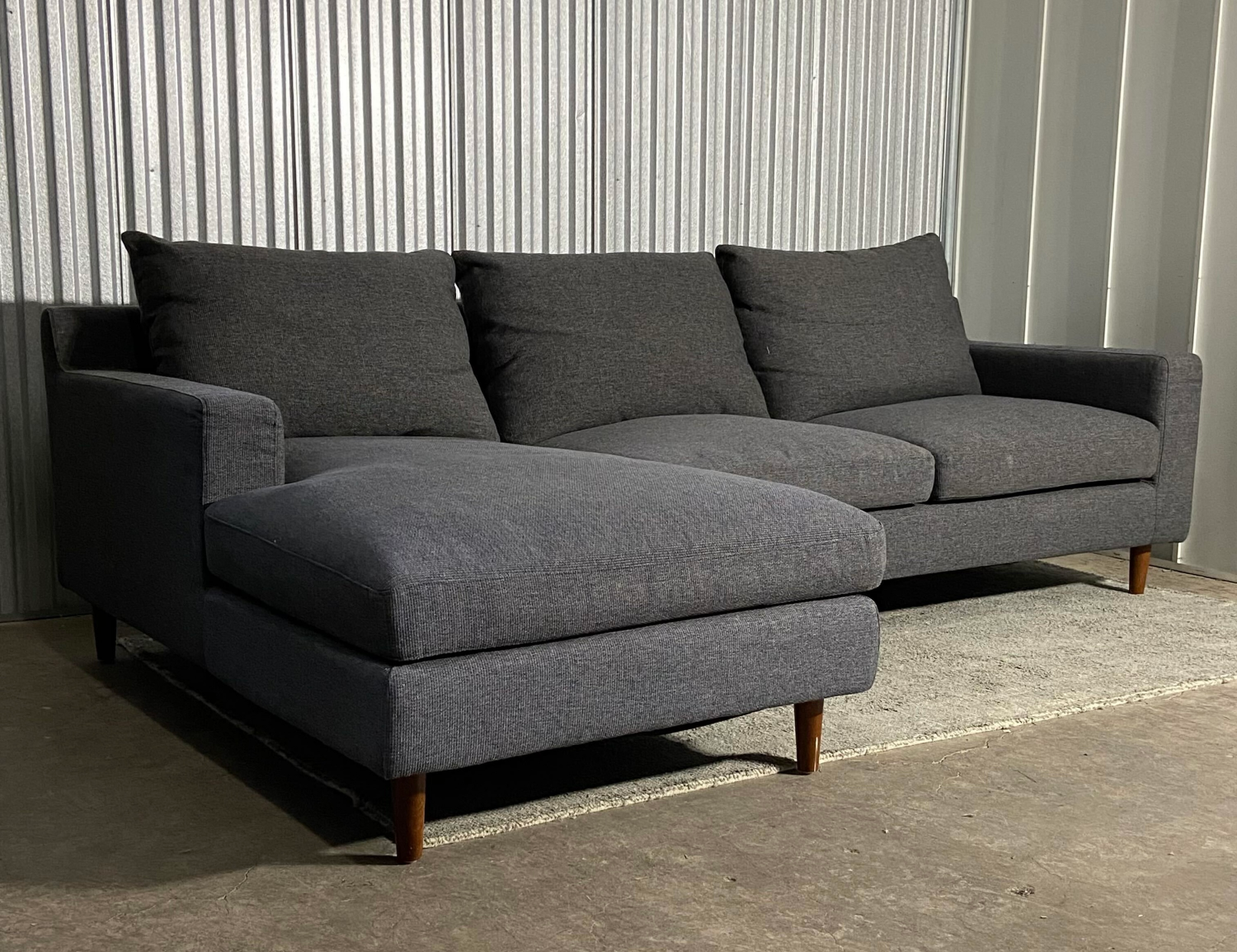 (Delivery Available) Structube modern Dark Gray Sectional Couch image | Ivy Store