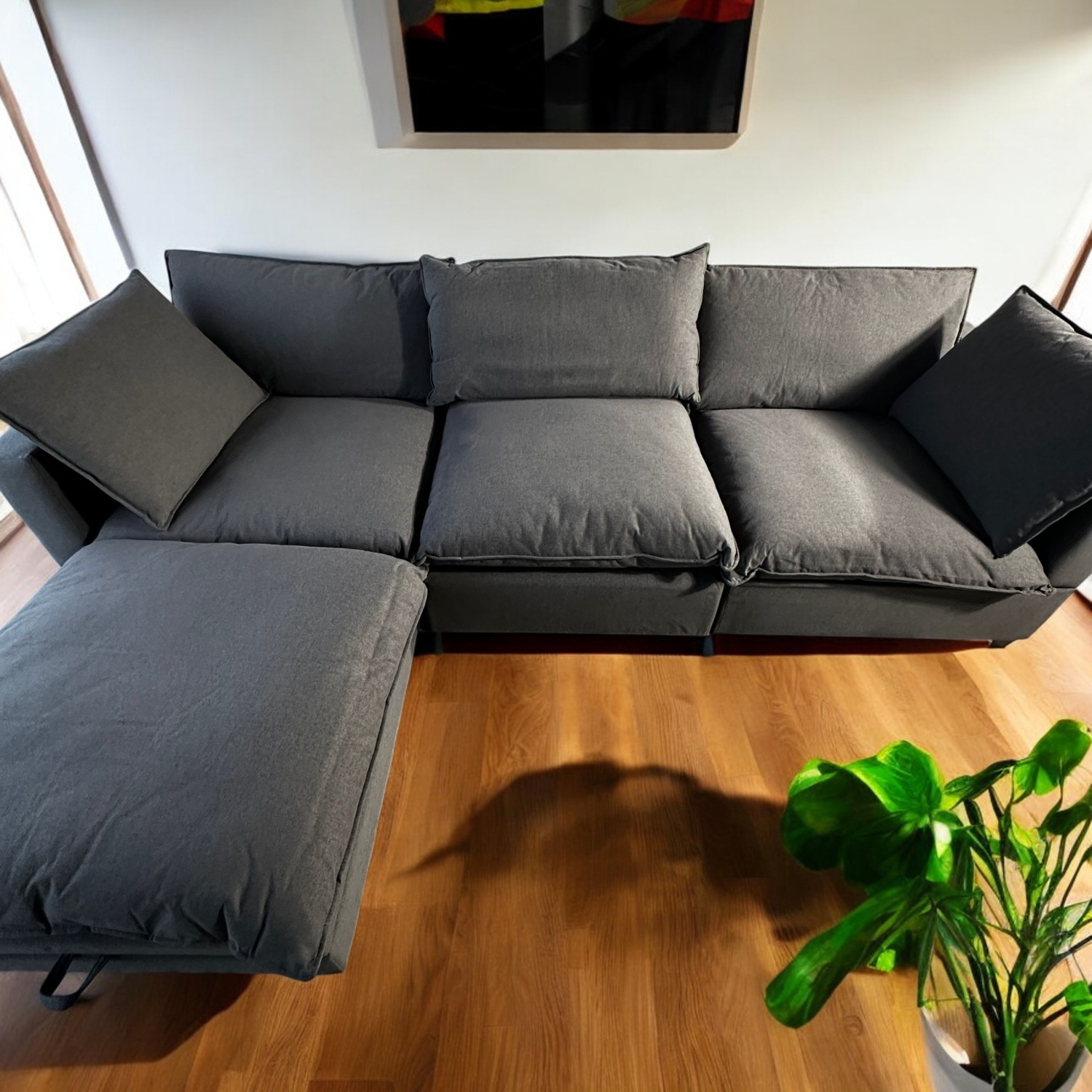 New Kova Style Cloud Couch Sectional Image #2 | Ivy Store