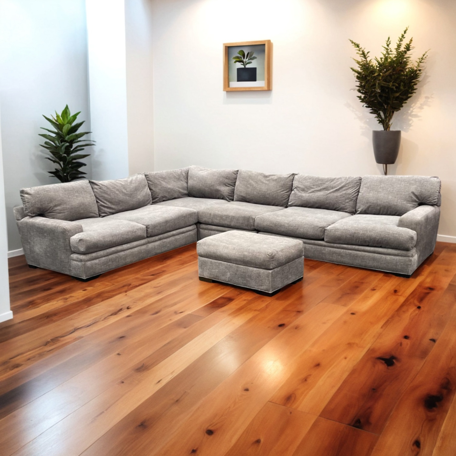 Cindy Crawford Sectional Couch with Ottoman Image #1 | Ivy Store
