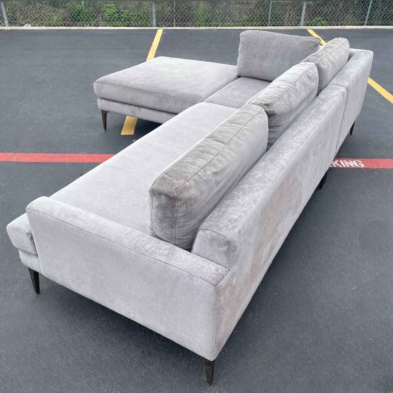 Gray West Elm Andes Sectional Couch image | Ivy Store
