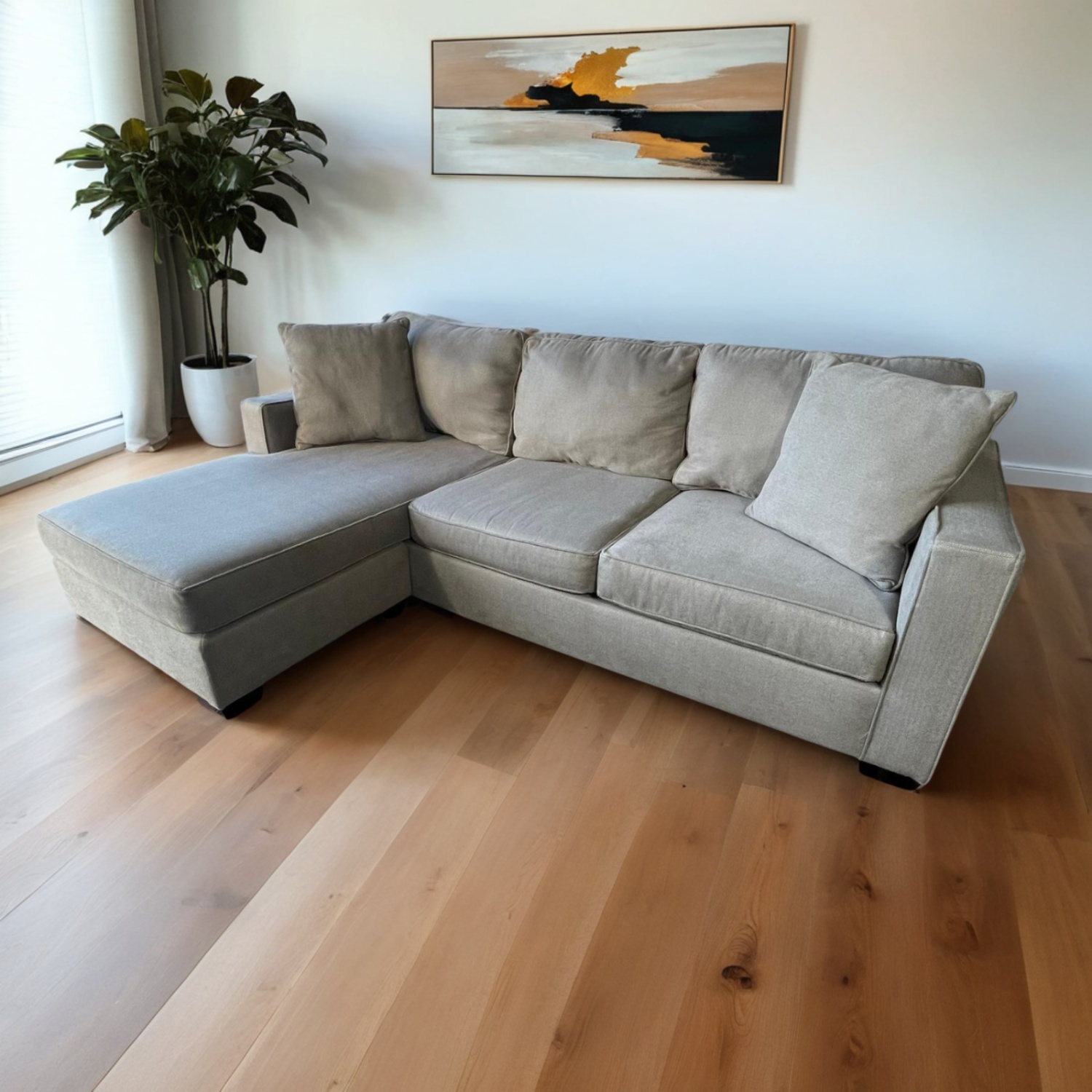 Gray 2-pc Sectional Couch Image #2 | Ivy Store