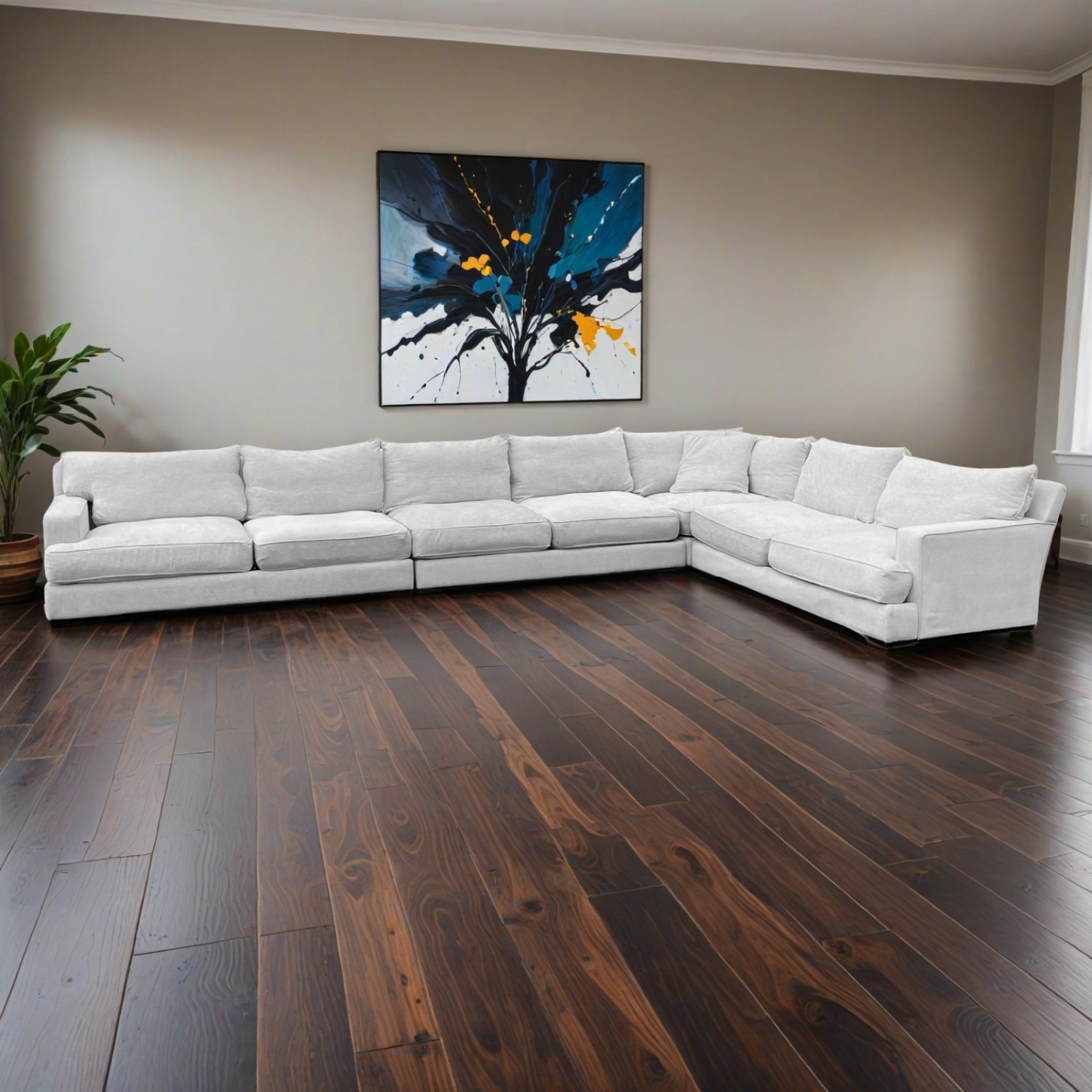Jonathan Louis Sectional Couch (Light Gray) Image #1 | Ivy Store