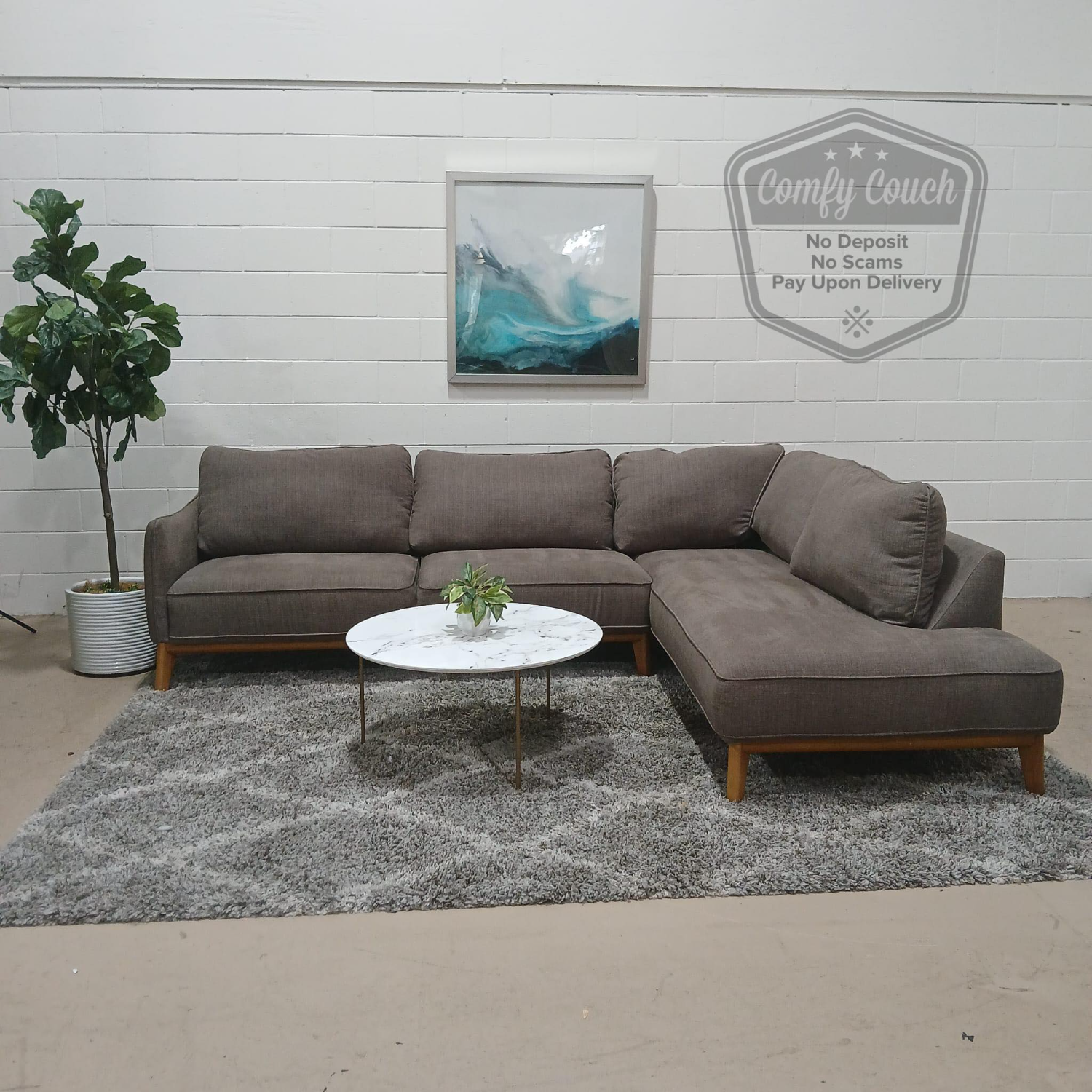 🛋️Gray Sectional Sofa - High Quality (Delivery Available!! )  Image #1 | Ivy Store