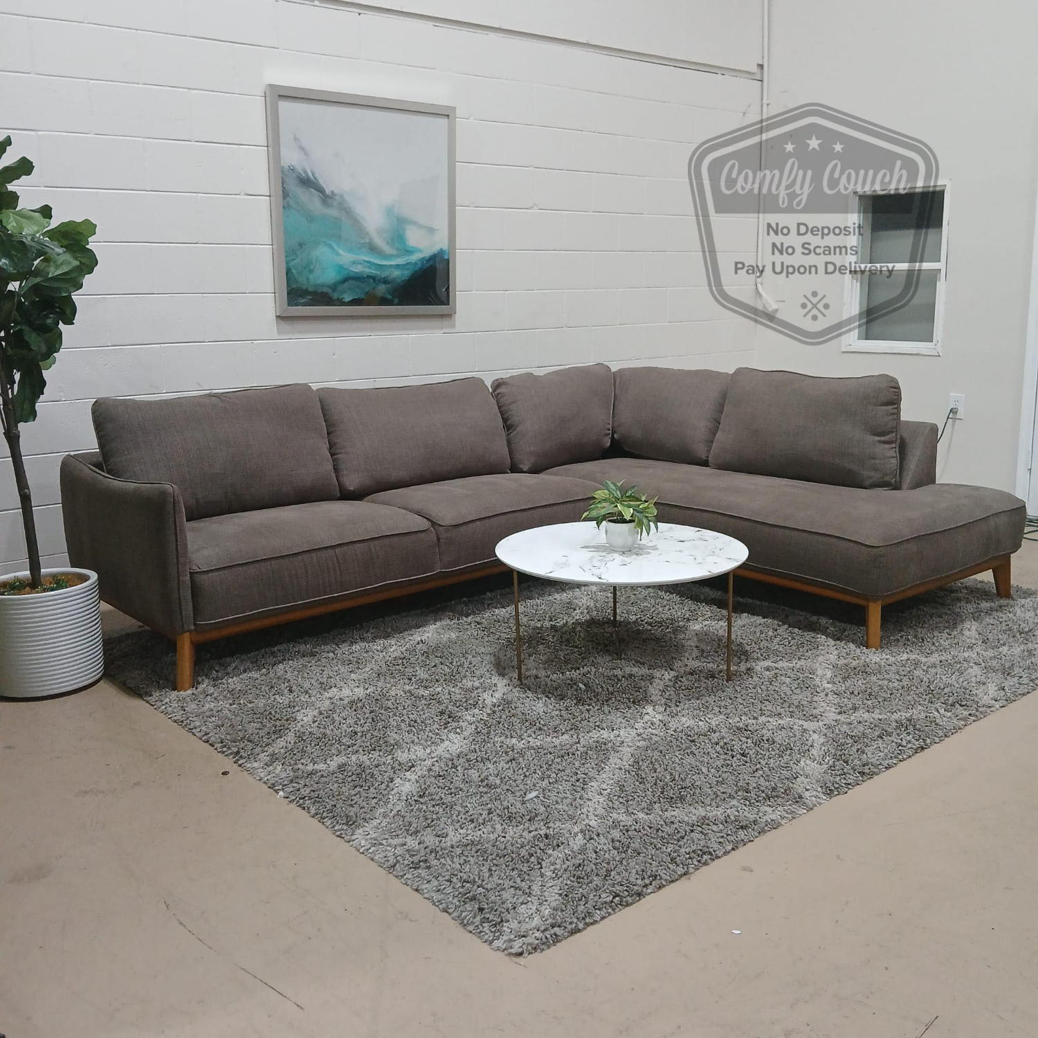 🛋️Gray Sectional Sofa - High Quality (Delivery Available!! )  Image #2 | Ivy Store