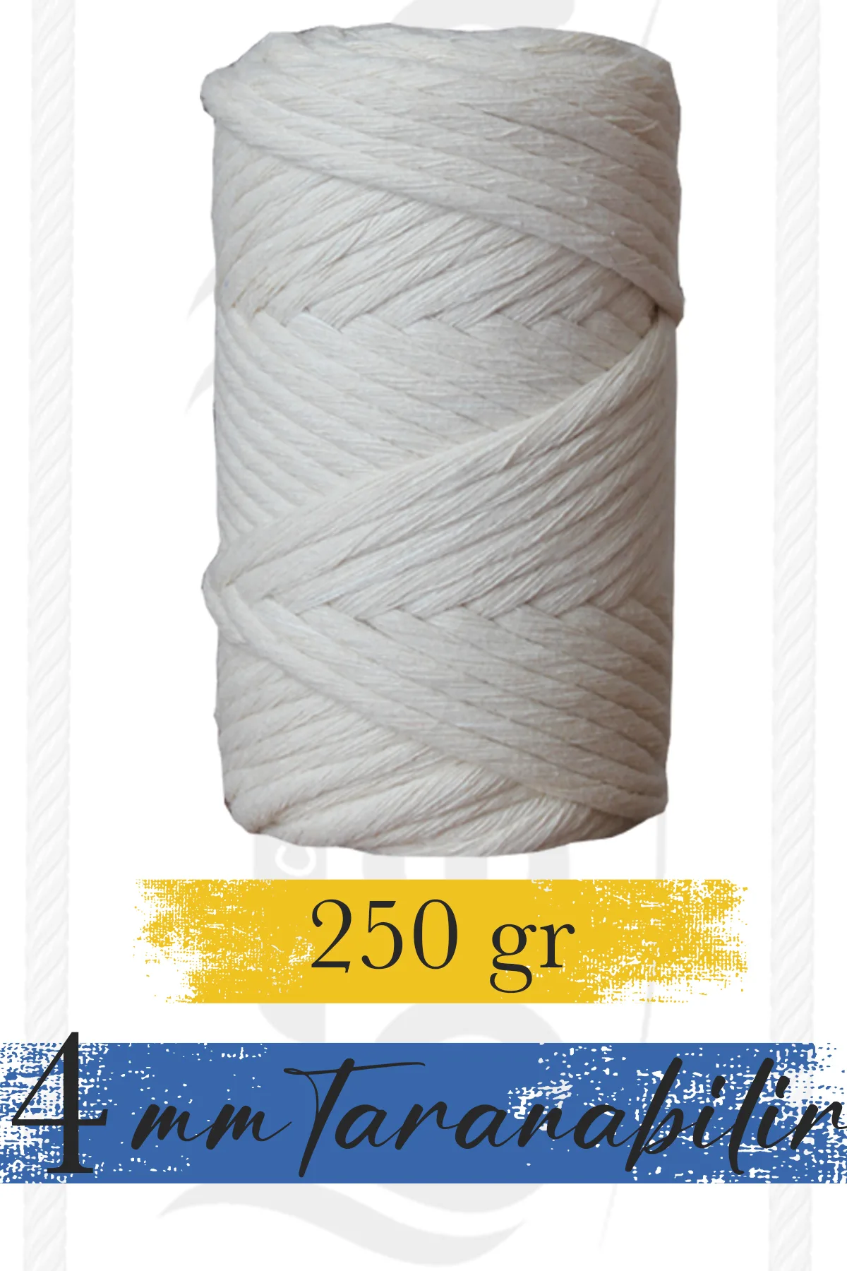 Makrome Tarama İp 4mm - Bevella
