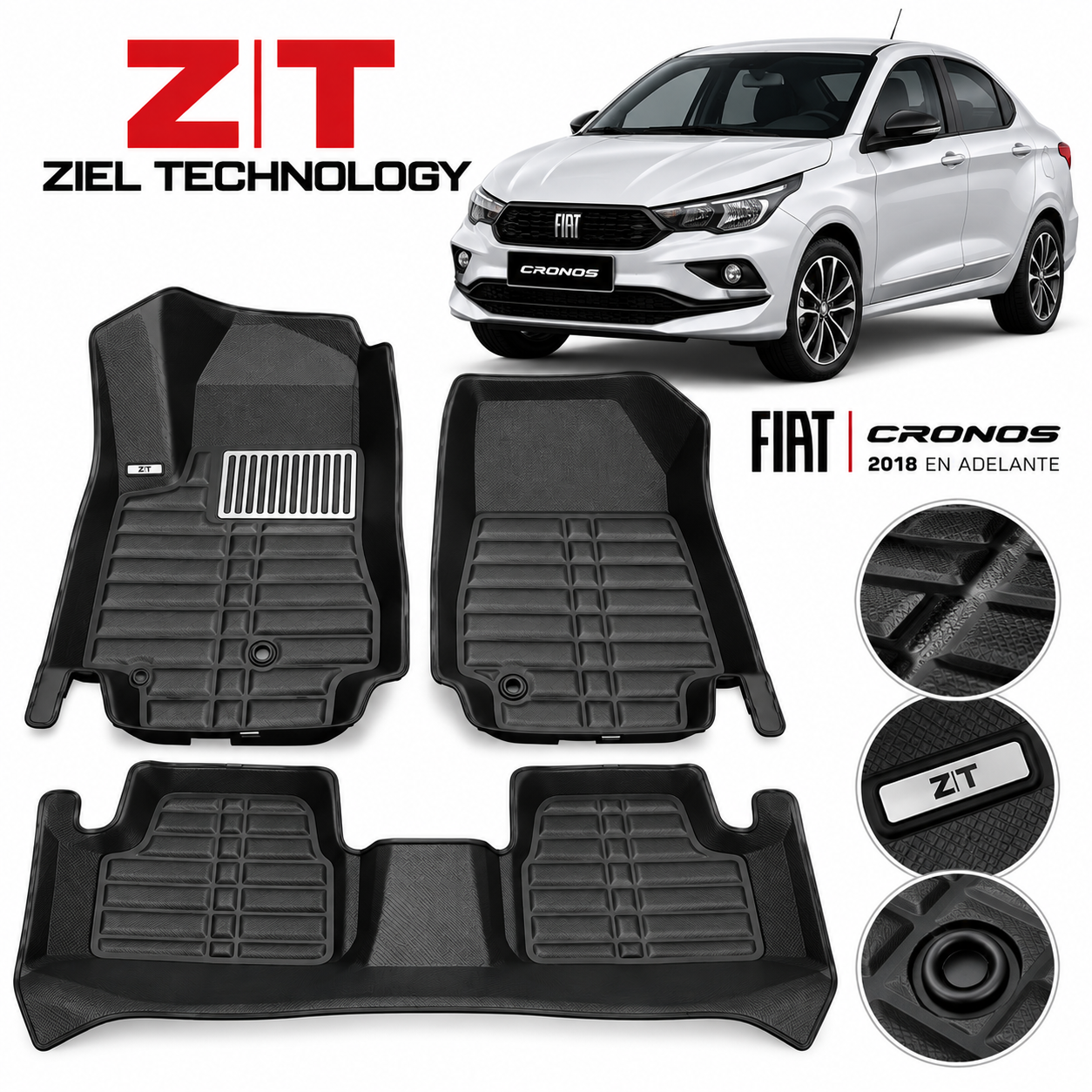 Alfombras Ziel Tecnology Fiat cronos - Argo