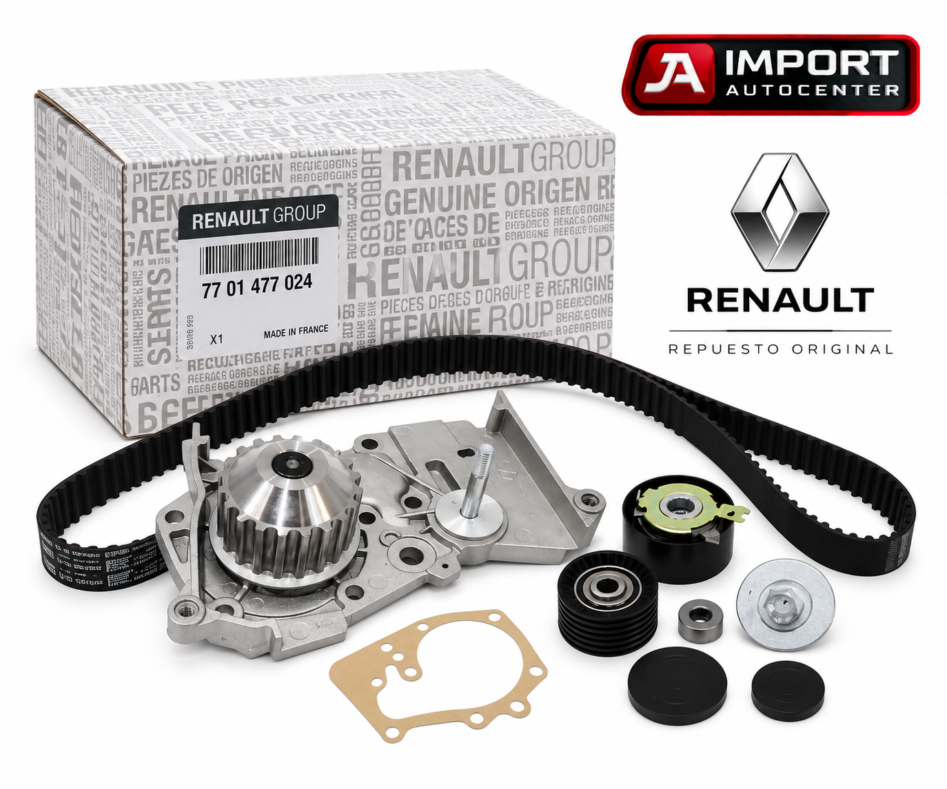 Kit Distribución Original + Bomba De Agua Renault Logan Kango 1.6 K4M
