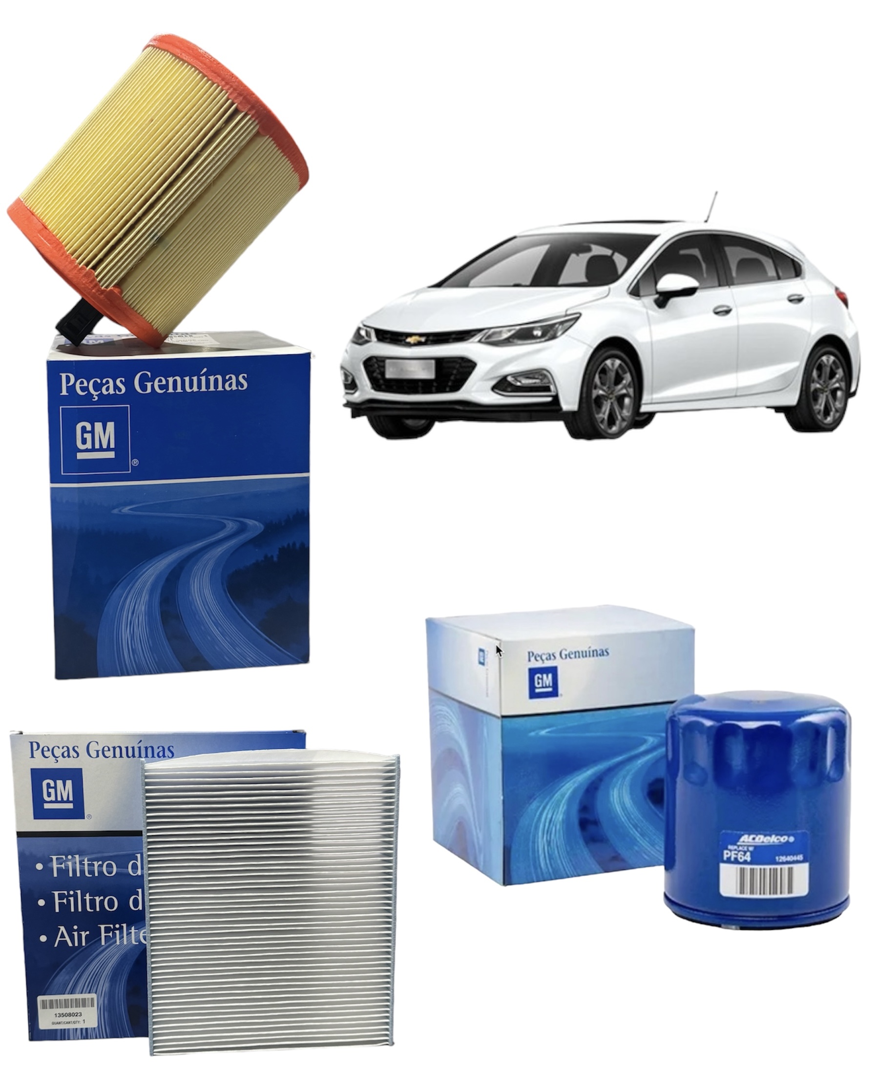 Kit De Filtros Chevrolet Cruze 1.4 Turbo 2018/24
