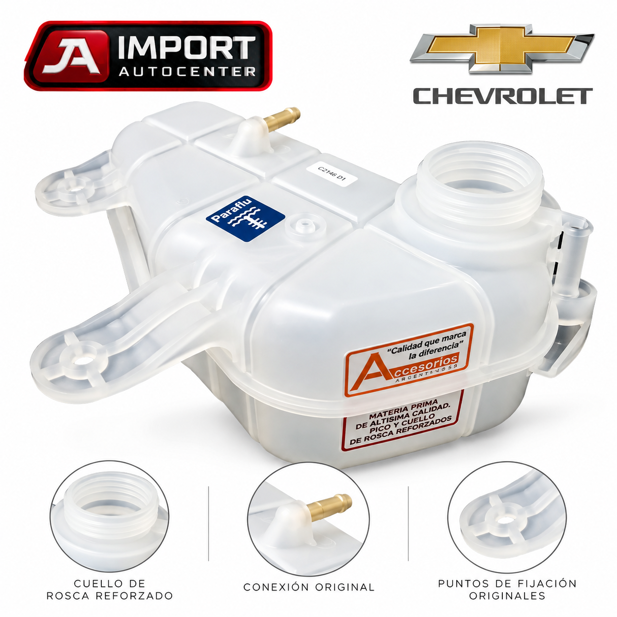 Depósito Refrigerante Chevrolet Prisma - Ónix - Spin - Cobalt