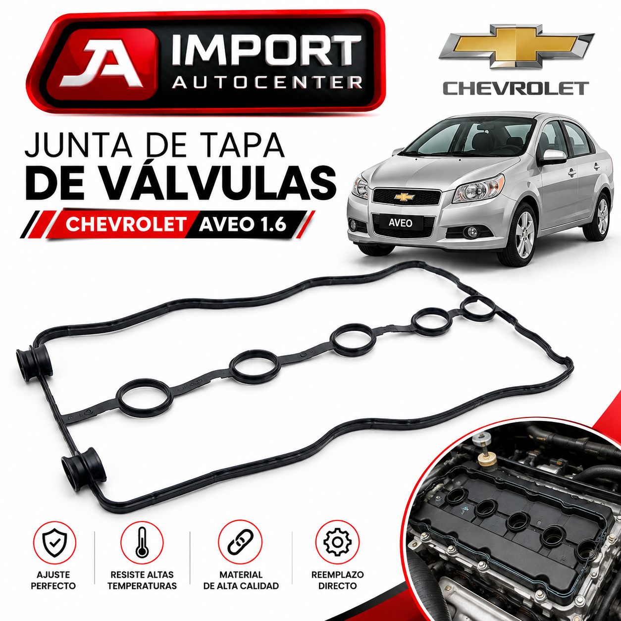 Junta Tapa de Válvulas Chevrolet Aveo 1.6 16V SABÓ