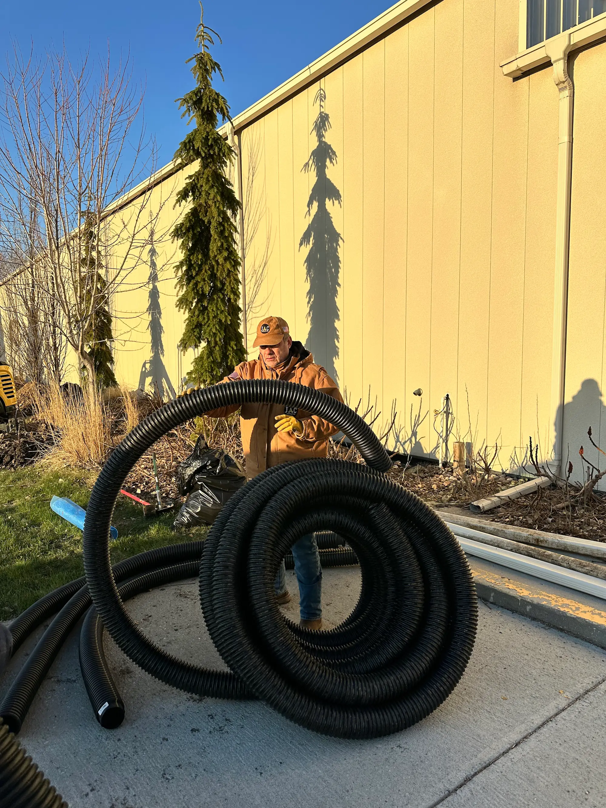 DRAINAGE INSTALLATION - Service focus: Hardscaping