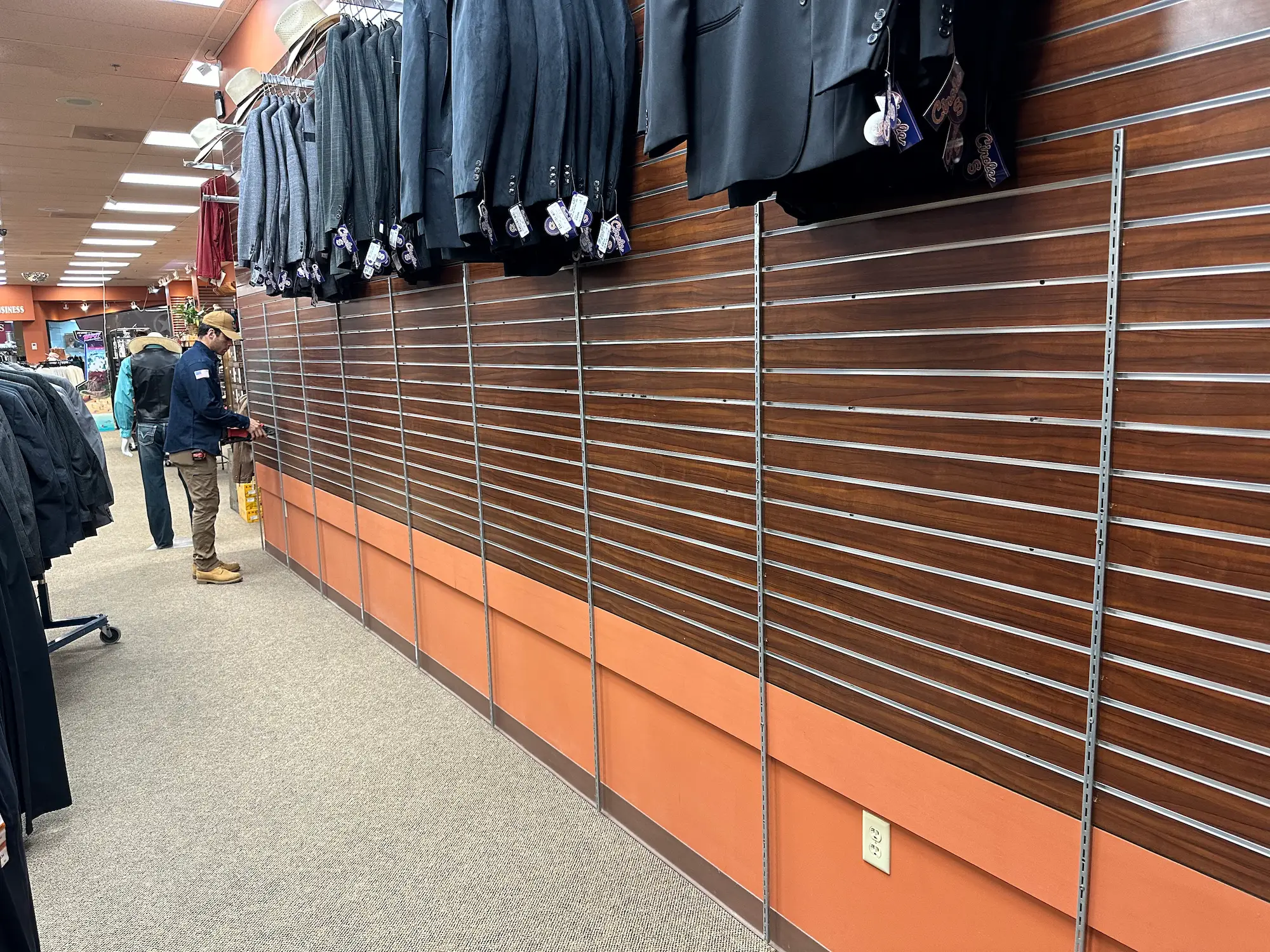 RETAIL WALL PANEL REINFORCEMENT - CLOTHING STORE UPGRADE - Service focus: Clothing Store Upgrade