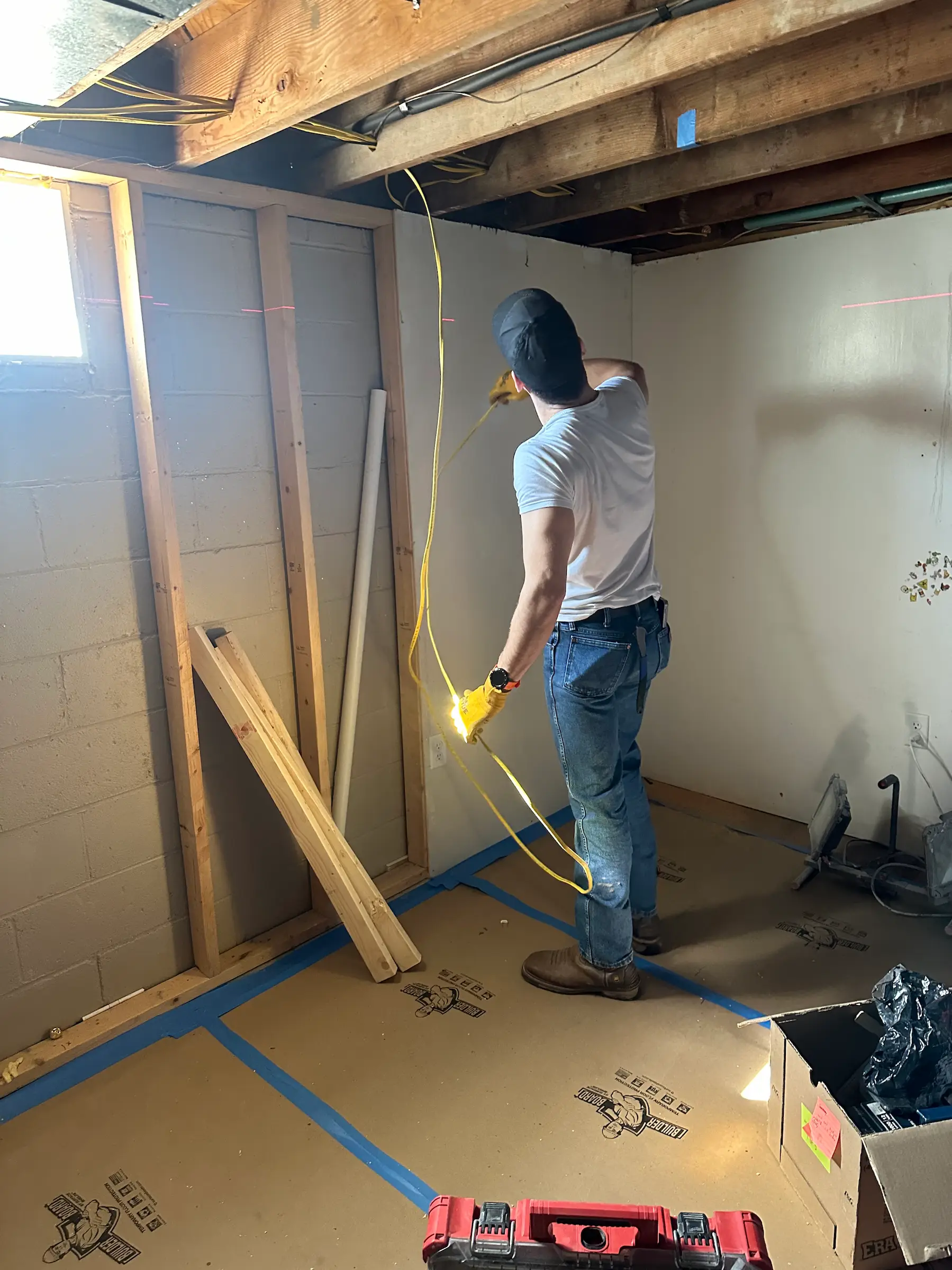 BASEMENT STUDIO RENOVATION ADJACENT TO BEDROOM AREA - Service focus: Basement Conversion