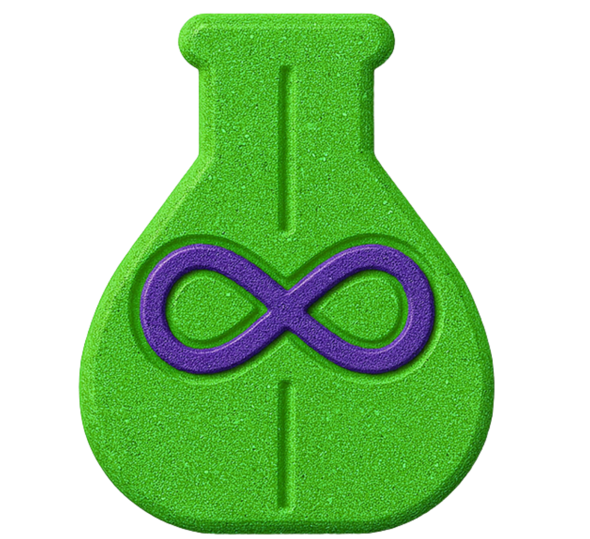 Product bottle for Rooted formula with neon glow.