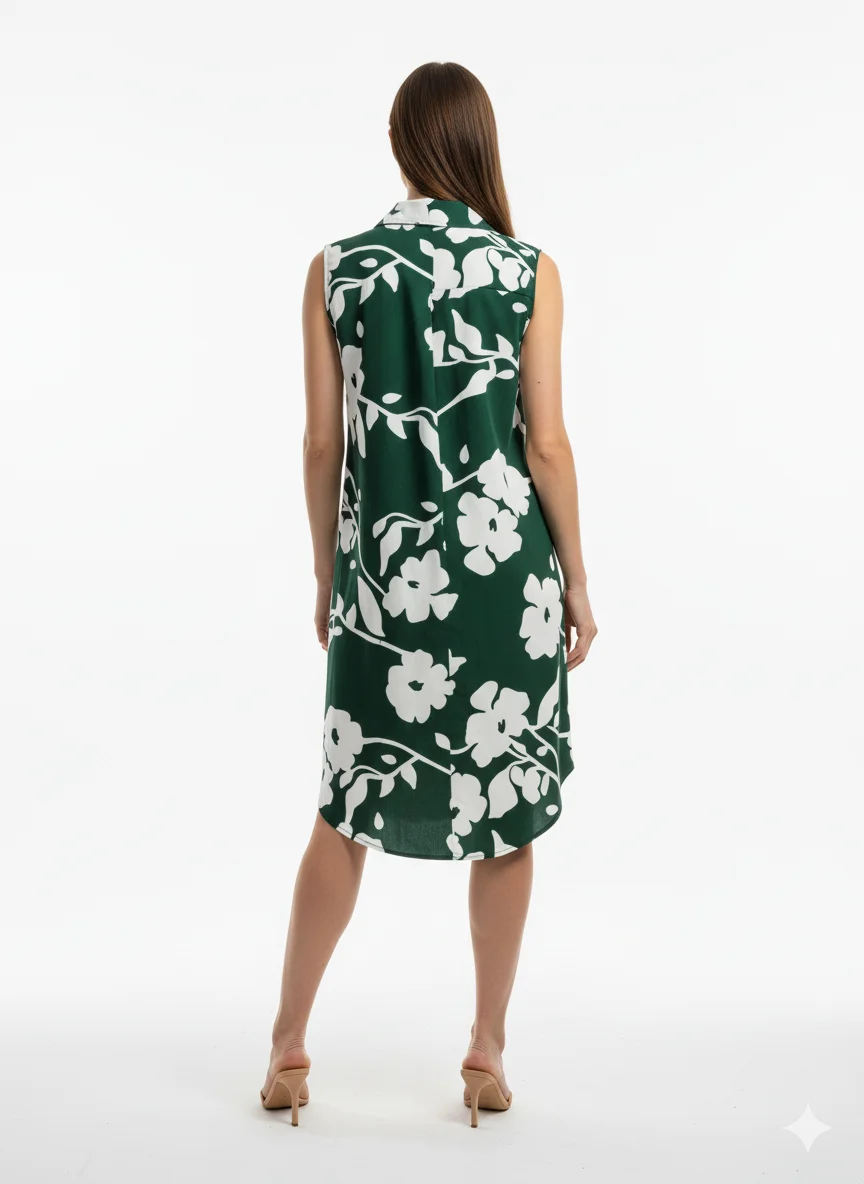 Vestido Camisero Floral - imagen 2