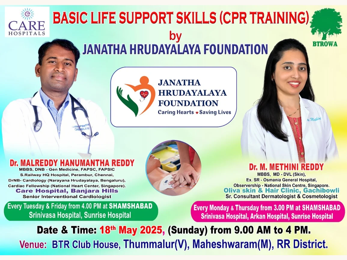 Basic Life Support Skills – CPR Training Program @BTR, Tukkuguda · 18th May, 2025
