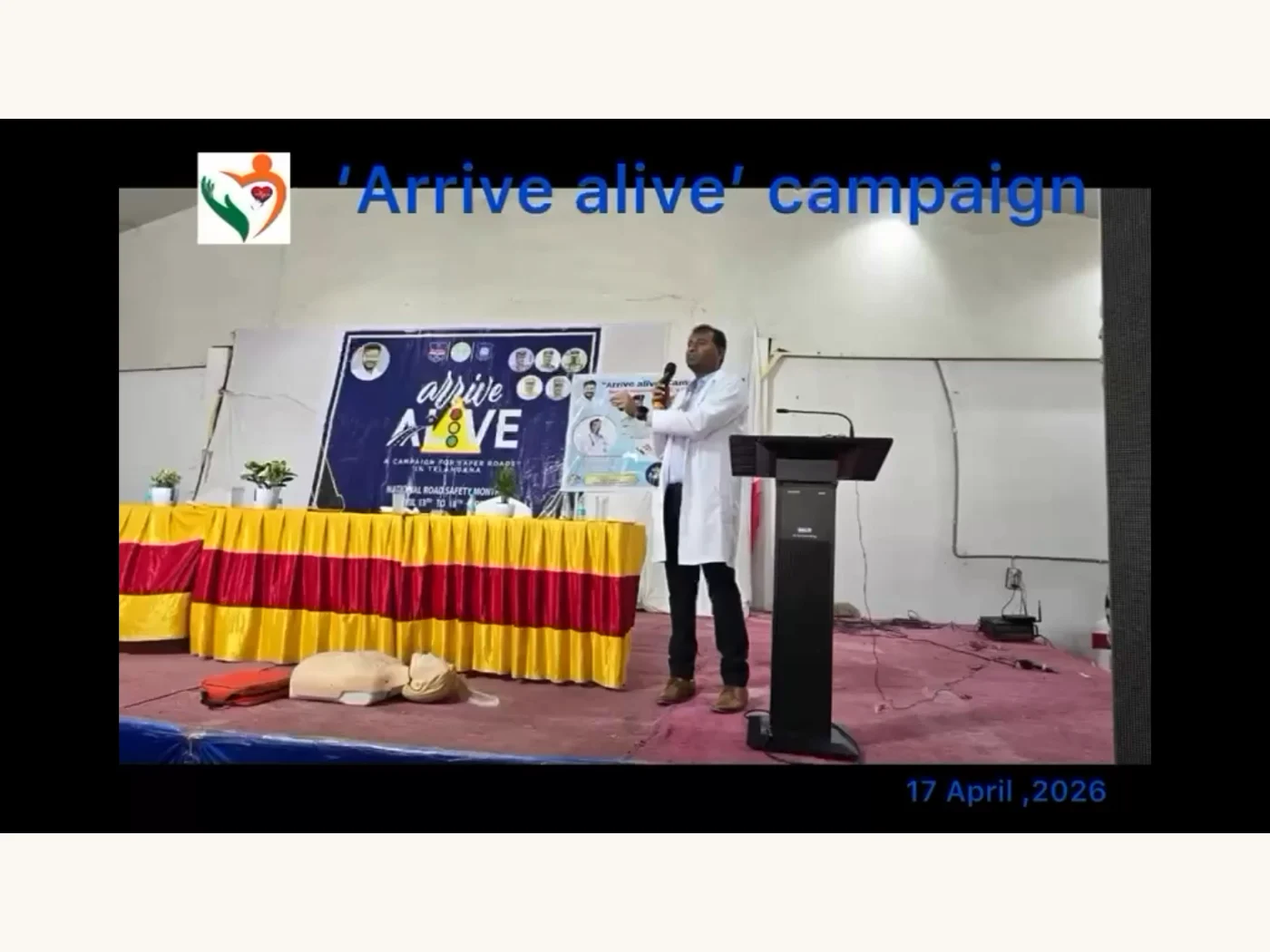 Arrive Alive” Campaign – Basic Life Support & CPR Training · 17 April 2026