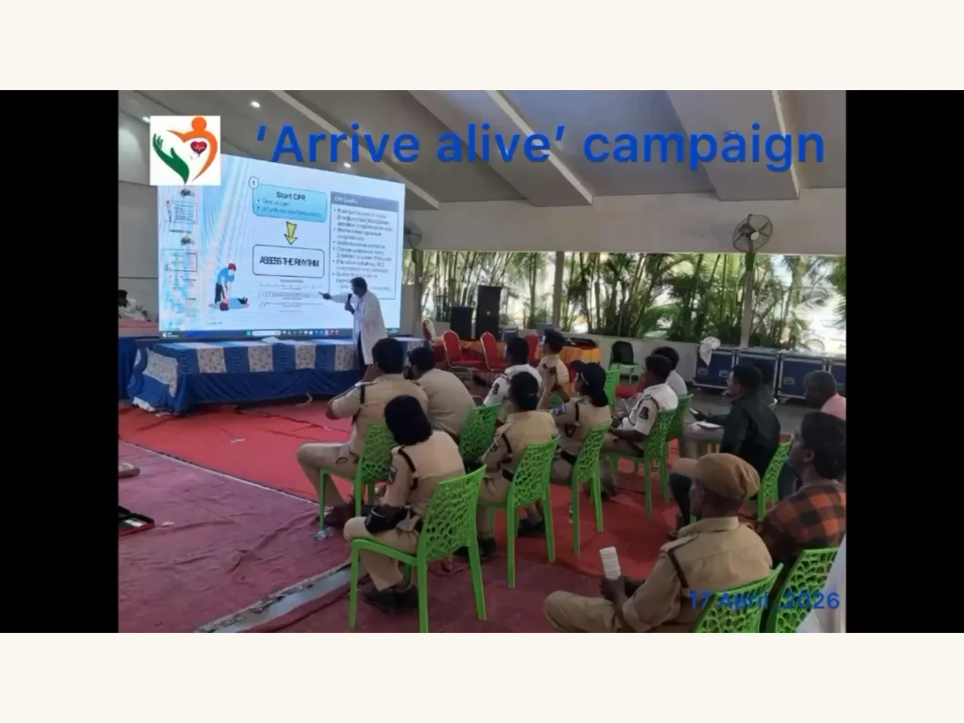 Arrive Alive” Campaign – Basic Life Support & CPR Training · 17 April 2026