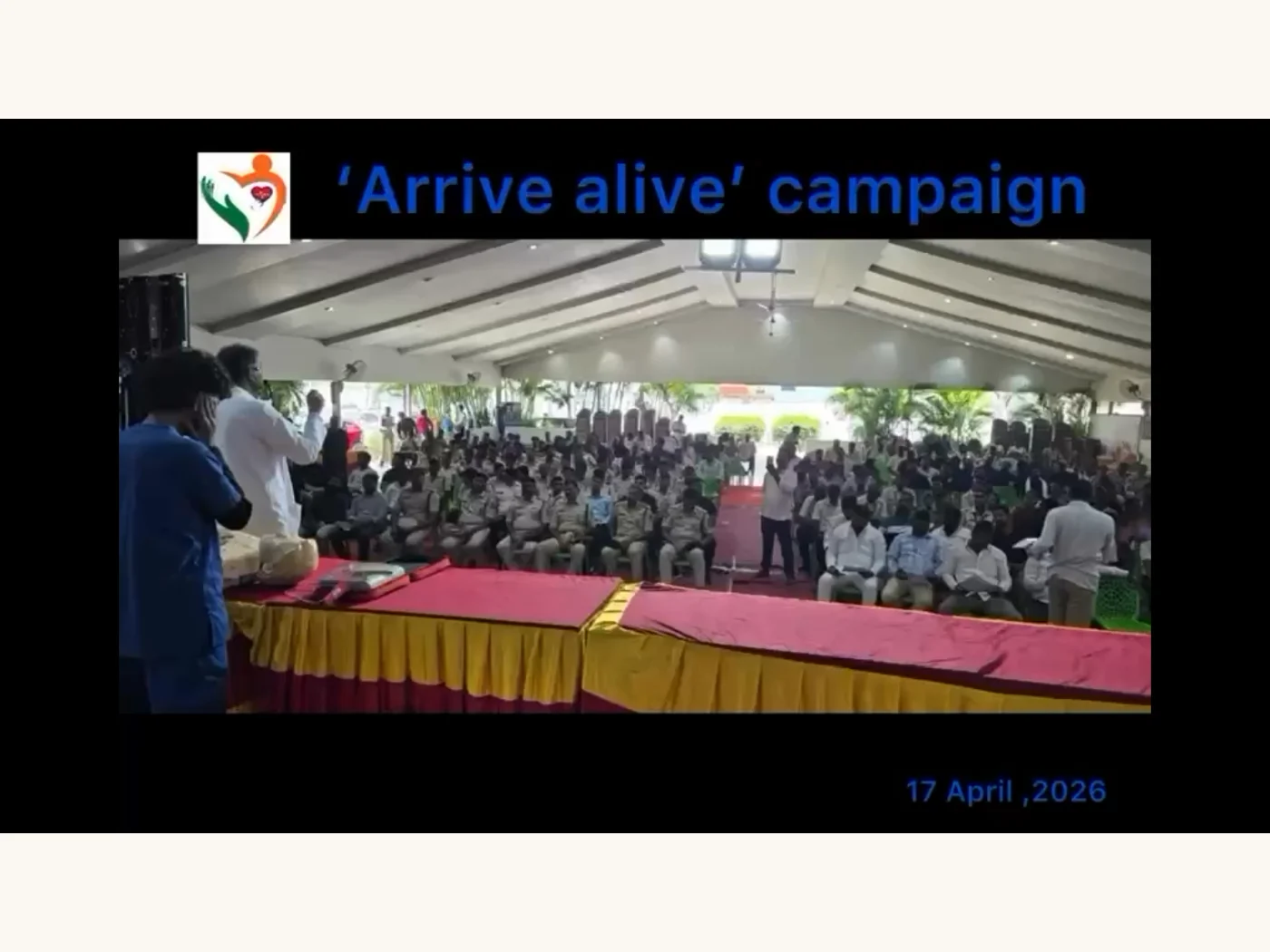 Arrive Alive” Campaign – Basic Life Support & CPR Training · 17 April 2026