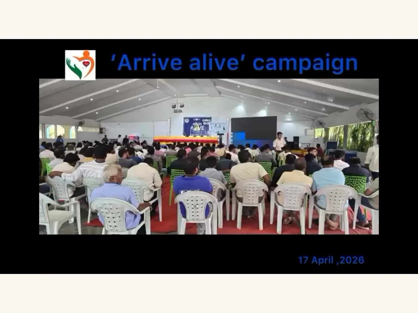 Arrive Alive” Campaign – Basic Life Support & CPR Training · 17 April 2026