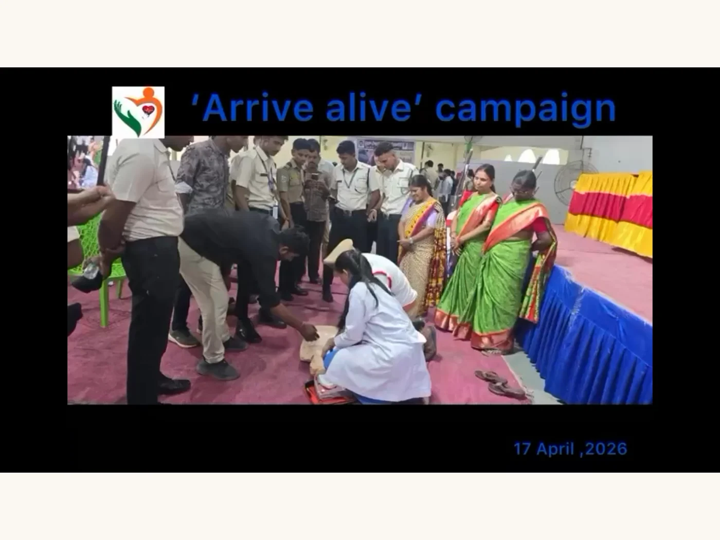 Arrive Alive” Campaign – Basic Life Support & CPR Training · 17 April 2026