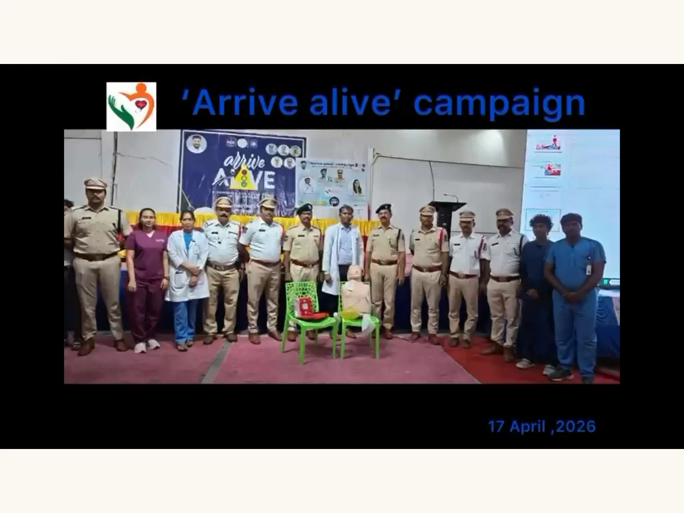 Arrive Alive” Campaign – Basic Life Support & CPR Training · 17 April 2026