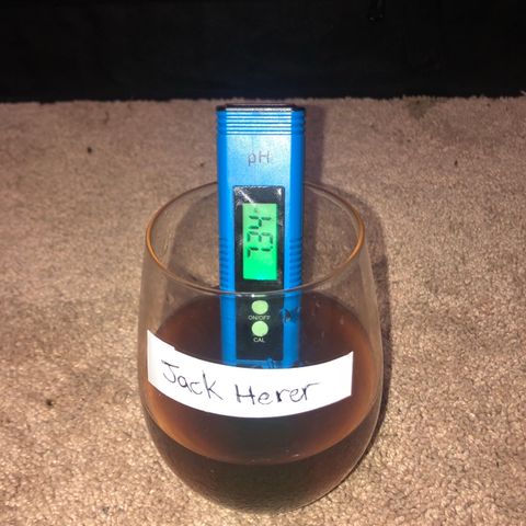 Jack Herer  growlog photo: Took a few bong hits after watering 💦 and finally came back to test runoff. Jack Herer TDS was 1079 ppm with a ph of 7.34. 