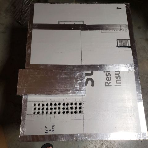 Geloctane  growlog photo: Finnish making the intake with air catcher for drying/curing chamber testing to see how much the temperature & humidity drop or raise with the air catcher 