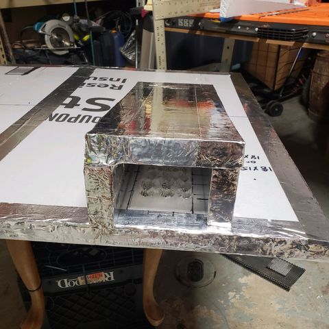 Geloctane  growlog photo: Finnish making the intake with air catcher for drying/curing chamber testing to see how much the temperature & humidity drop or raise with the air catcher 