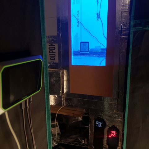 Geloctane  growlog photo: Installed second motor for drying Chandelier and installed LED lights