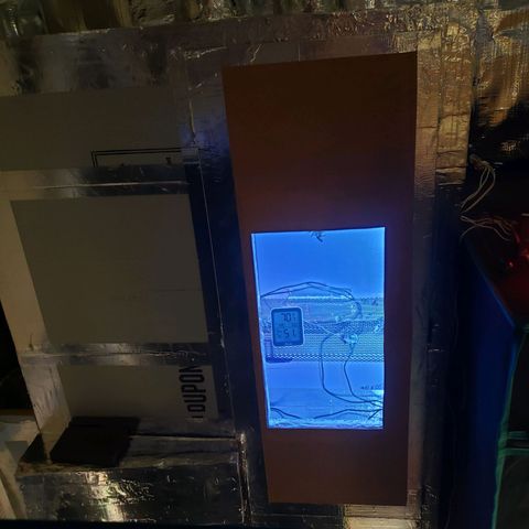 Geloctane  growlog photo: Installed second motor for drying Chandelier and installed LED lights
