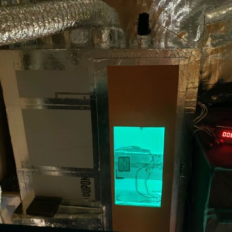 Geloctane  growlog photo: Installed second motor for drying Chandelier and installed LED lights