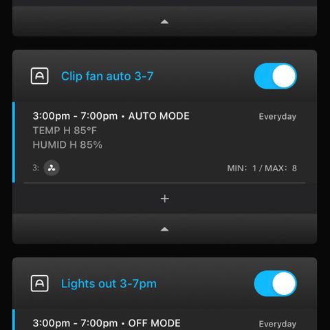 Growlog-Foto von Blue: My Controller 69 pro by aC infinity auto settings 