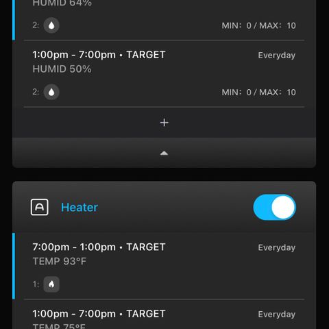 Growlog-Foto von Blue: My Ac infinity controller 69 Pro automations and readouts for seedlings