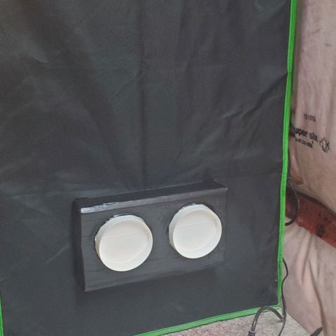 Peanut butter haze growlog photo: Added side vent for better air flow