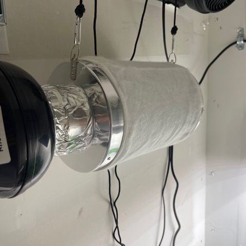 Purple Crash growlog photo: Moved filter attached directly to exhaust fan. 