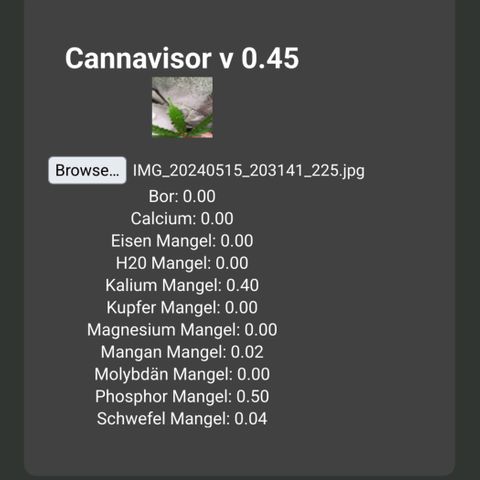 AK 420 growlog photo: Die KI sagt Kalium und Phosphor Mangel