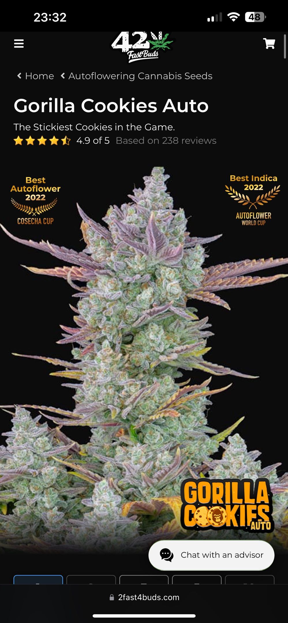 Gorilla cookies growlog header