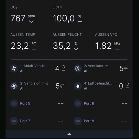 Berry growlog photo: Umgebungswerte und mal KI gesteuert. Macht deutlich mehr Wind !