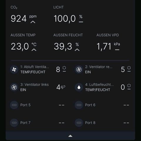 Berry growlog photo: Umgebungwerte