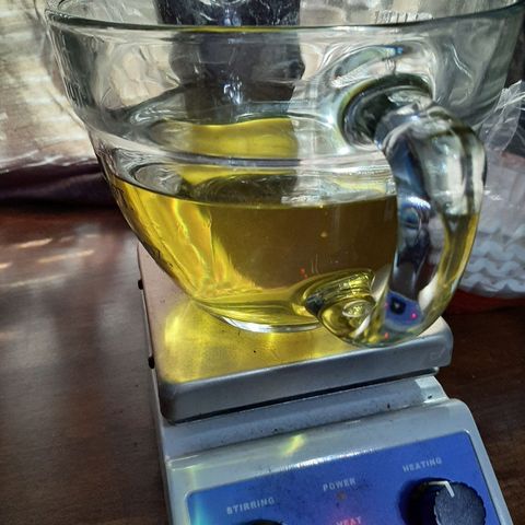 Skyler growlog photo: Tincture for RSO preparation