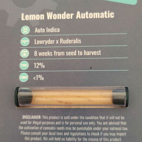Lemon Wonder Automatic growlog photo
